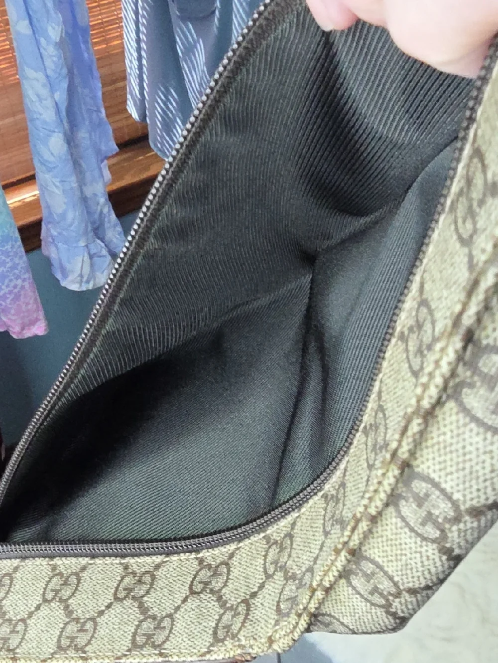 Gucci Beige/Brown Monogram Sling Belt Bag - Picture 5 of 10